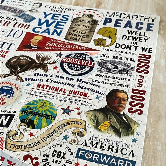 Presidential Campaign Slogans 1000 piece Puzzle complete - Picture 9 of 10